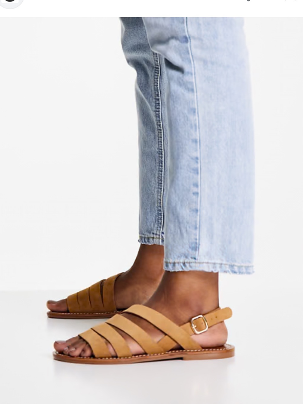 MANGO Suede Strappy Sandals Brown 8/39 Desert Safari‎ Neutral Staple Beach